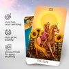 OMNITO Original Idylls 78 Tarot Card Set | Pocket-Sized (4.13" x 2.3") | Unique Borderless Deck | Fortune Telling Cards | Classic Meanings with Online Guide Book for Beginners