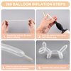 260 Balloons Clear, 100 PCS Long Balloons, Premium Latex Balloon Animal Balloons, Beginners Long Skinny Balloons, Weddings Birthdays Party Decorations
