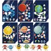 24 Pieces Make Your Own Planet Stickers Make A Face Stickers for Kids Toddlers with Planets Solar System DIY Craft Stickers Kids Party Favor Supplies Crafts