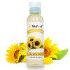 Well's Oil SUNFLOWER OIL | 4oz(118ml) | All-Natural | For Hair + Skin | Refined, Cold Pressed | Lightweight | absorbs easily