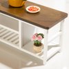 LOGOFUN Wood Dollhouse Table Miniature Rectangular Kitchen Table 1:12 Scale Mini Wood Table for Dollhouse Furniture Accessories