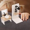 Toyvian 8pcs Dollhouse Bathroom Set: 1 12 Scale Dollhouse Toilet Bathtub Basin Wooden Bathroom Cabinet with Sink Miniature Furniture for Doll Bathroom Accessories