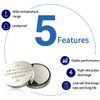 Cotchear 5Pcs CR2430 Button Battery 3V Electronic Lithium Coin Cell Batteries DL2430 BR2430 ECR2430 KL2430 EE6229 for Watch Toy Clocks