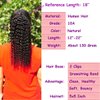 Feelgrace Kinky Curly Ponytail Hair Extensions Ponytail Curly Hair Virgin Brazilian Hair Extension (16 Inch, Kinky Curly)