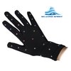 Skating Spirit Figure Skating Competition Thermal Gloves (1 pair) Sparkle Rhinestone Decoration, for Performance Test Show Dance (Beige, Medium)