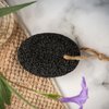 CopesFuda Natural Volcanic Pumice Stone for Feet & Hands. Foot Scrubber for Dead Skin Remover & Deep Cleansing, Cone Shape Stone for Hard-to-Reach Areas Corn Removal, 2 Pieces with Bamboo Charcoal