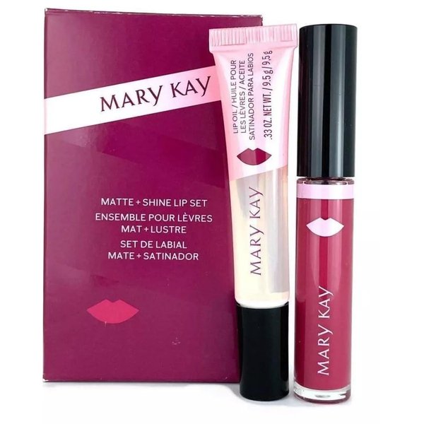 Generic MK Matte and Shine Lip Set Limited Edition Rose Pink + Lip Oil 175886