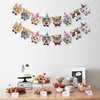 Uniwish Cat Faces Banner Garland Cat Birthday Decorations Cat Themed Birthday Party Supplies for Boys Girls Kitten Baby Shower Pet Adoption Party Favors