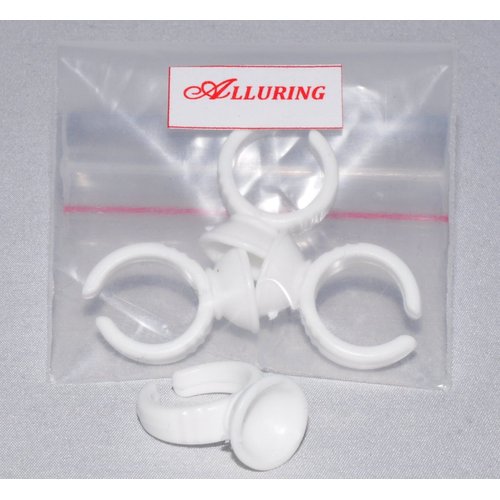 Eyelash Extension Mink Lashes C Curl mix size + 2 Alluring Glue Rings (.20mm Mix Size)