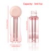 COSIDEA 20pcs Cute irregularly shaped 3ml 0.1oz Rose Empty lip gloss tubes with wand Pink Lipgloss tube containers for lip oil packing