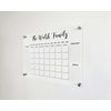 FAMILY NAME CALENDAR Personalized Acrylic Wall Calendar - Personalized Calendar 2024, Horizontal Wall Calendar, Monthly and Weekly Calendar, Housewarming Gift, Goals, To Do