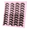False Eyelashes Fluffy Lashes Mink 20MM Wispy Fake Eyelashes 4 Styles Mixed Strip 20 Pairs Eye Lashes Pack by Focipeysa