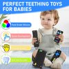 Avkast Teething Toys for Baby 3 6 12 18 Months, TV Remote Control Keyboard Baby Teether Toys, Baby Chew Toys, Food Grade Silicone Teething Toys for Infants, BPA Free, for Baby Gum Relief