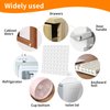 CHUNZEXI 192Pcs Clear Cabinet Bumpers - Rubber Door Stoppers for Cabinets and Drawers