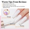 Bevimee Quick Dry Nail Polish, Milky White Nail Polish Air Fast Drying, White Nail Polish Non Gel For Summer Regular Natural Color Water Based Fingernail Polish Nail Lacquer For Nail Art, 12ML