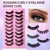 False Eyelashes Mixed Pack 3D Lashes Fake Lashes Natural Look Fluffy Lashes Pack by Kanviensl, 10 Pairs