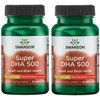 Swanson Super Dha 500 from Food-Grade Calamari 500 mg 30 Sgels 2 Pack