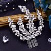 DIMNIE Wedding Hair Comb Rhinestone Bridal Headpiece Sparkling Wedding Hair Accessories for Women and Girls