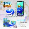 Suddy Buddy® Bubble Bath Toy, Kids Ages 3+, Boys and Girls, Safe & Clean, Collect All Four. Includes: 1 Character Bubble soap Dispenser, 1 Trading Card, and 3 Super Bubble Drops. Manta Ray