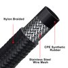 EVIL ENERGY 4AN Fuel Line, AN4 Braided Fuel Hose Nylon CPE 10FT Black