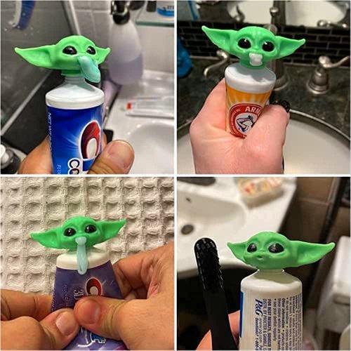 *SMALLWOODS TS* 2022 New G-rogu Toothpaste Topper,Y-oda Baby Toothpaste Cap,Yo-da Toothpaste Dispenser for Movie Fans*3D Printed*(Green)