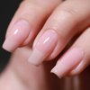 FZANEST Gel Nail Polish 15ml,Jelly Sheer Clear Natural Nude Pink Gel Polish Varnish Nail Art Manicure Soak Off LED UV(Milky Nude) #330