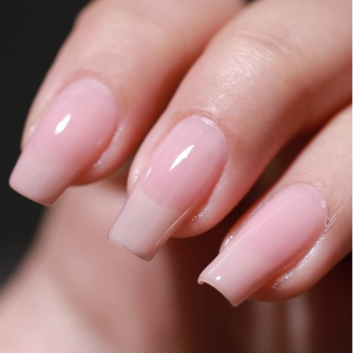 FZANEST Gel Nail Polish 15ml,Jelly Sheer Clear Natural Nude Pink Gel Polish Varnish Nail Art Mani...