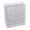Stockroom Plus 30-Pack Transparent Empty Eyelash Boxes for False Eyelashes, Lash Cases Empty Bulk Wholesale with Glitter Paper Card for Makeup Artists, Women (4.4 x 2 Inches, 0.55" Width)