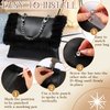 Hanaive 8 Pcs Purse Chain Strap Extender 16 Pcs Studs Rivets D Ring for Purse 7.9 Inch Flat Chain with Post Head Buttons Accessories with Hole Punch for DIY Wallet Handbags Tumblers Craft, 4 Colors