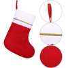Cooraby 16 Pack Red Felt Christmas Stockings 15 Inches Xmas Fireplace Hanging Stockings Holiday Decorations Stockings for Christmas Decorations