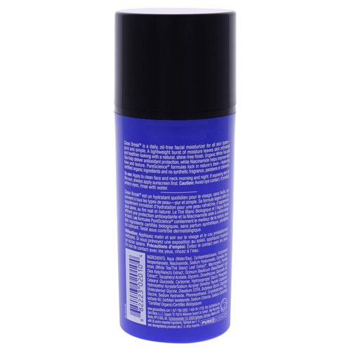 Jack Black Clean Break Oil-Free Moisturizer, 3.3 Fl. Oz – Face Moisturizer for Men, Face Lotion, Daily Moisturizer for Face, Skin Moisturizer Face Cream