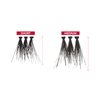 iENVY False Eyelashes Triple Black Knotted Individual Trio Lashes 3X Volume Reusable Eyelash Clusters (S/M)
