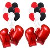 Boxing gloves balloons,boxing party decorations balloons,wrestling birthday party supplies balloon for youth boxing party decor/fight night party balloons
