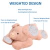 Hronsa Weighted Stuffed Animals, Weighted Pig Stuffed Animal Toy Cute Pink Pig Plush Pillow for Adults Boys Girls, 11.8in