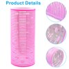 Coufce 4 Pcs Hair Curlers Rollers 2 Inch Self Grip Holding Rollers Aluminium Core Curler Roller Hairdressing Curler for Long Medium Short Thick Fine Hair Volume（Rose Red, Light Pink, Purple, Black）