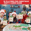 Yoqipati 45PCS Christmas Bingo Game Cards for 24 Players Christmas Bingo Games for Classroom Activities Family Party Favors Xmas Gifts Holiday Supplies