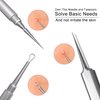 SGNEKOO Professional Facial Milia Removal Tool and Whitehead Extractor, High Grade Stainless Steel Double Ended Needle and Tweezers Kit,Blackhead,Blemish,Zit and Pimple Acne Remover Popper