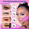 DAODER Wispy Lash Extension Kit 640Pcs Cluster Lashes Natural Look, Short Lash Clusters Kit 9-13mm 30D 40D 50D 60D D Curl Individual Lashes Kit with Lash Bond Seal Remover(30D+40D+50D+60D Kit 9-13mm)