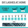 Lash Clusters DIY Eyelash Extension 320PCS, 0.07 C/D Curl 9-16MIX 30D Wispy Fluffy Cluster Lashes Extension, Individual DIY Single Lashes Cluster Extensions for Eyelash Extensions Beginners