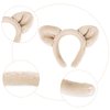 Ondder 5 Pack Bear Ears Skincare Headband for Washing Face Fuzzy Makeup Headband Cute Fur Spa Face Wash Make Up Headband Head Bands for Women’s Hair Spa Party Hair Accessories for Women Girls