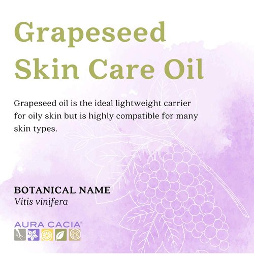 Aura Cacia - Pure Grapeseed Oil | Non-GMO Project Verified | 16 fl. oz.