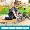 MORECOLL Electric Train Set for Toddlers, Kids Train Set w/Music, Lights & Train Tracks - First Choo Choo Train for Toddlers, Magnetic Train Toys for Toddlers, Birthday Gifts for Boys Girls