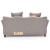 iLAND Modern Dollhouse Furniture on 1/12 Scale, Miniature Couch for Dollhouse Living Room (Khaki Drills)