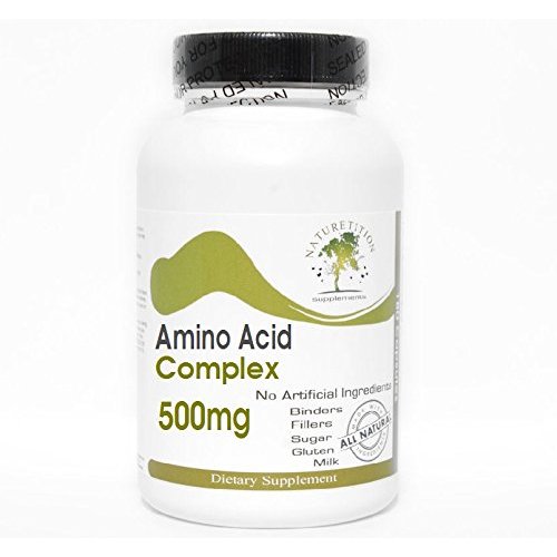 Naturetition Supplements Amino Acid 500mg Complex ~ 100 Capsules - No Additives