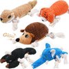LEGEND SANDY Plush Small Dog Toys for Small Breeds, Indestructible Puppy Toys to Keep Them Busy, Tough Stuffed Animals Puppy Chew Toys, Squeaky Dog Toys (5 Pack Puppy Toys)