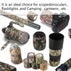 BOROLA Self-Adhesive Protective Camouflage Tape Cling Scope Wrap Camo Stretch Bandage for Camping,Flashlights,Bicycle,Range Finder Camera etc. （4Pcs, Desert Camo
