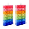 7 Days Pill Holder Organizer Tablet Box Weekly Medication Case Daily AM Morning Noon PM Night Container Compartments Detachable Dispenser (Mix of 2)