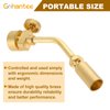 Brass Pencil Flame Propane Torch Head, Gas Welding Torch Head with Upgraded Full Brass Version, Fuel by MAPP MAP Pro Propane CGA600 Cylinder Bottle, Flame Control Vavle Portable Size