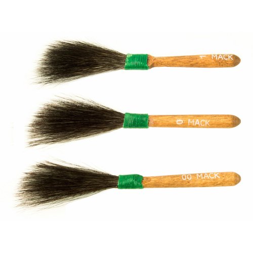 Set of 3 Size 00-1 Sword Striper Series 20 Pinstriping Touch Up Body Shop Squirrel Hair Paint Brushes