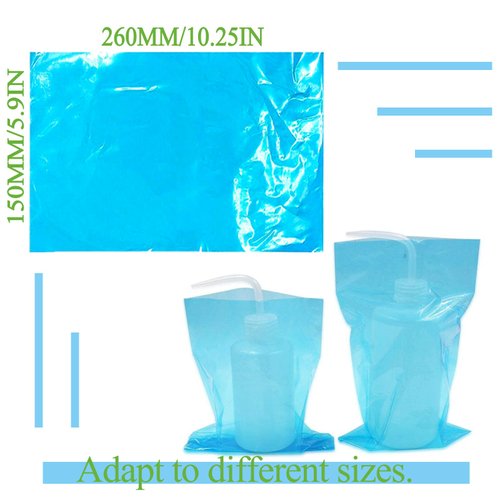 Tattoo Wash Bottle Bags - Beoncall 250pcs/box Wash Bottle Squeeze Covers Sleeves Barrier Supplies for Tattoo Bottle Care Tattoo Cleaning Supplies